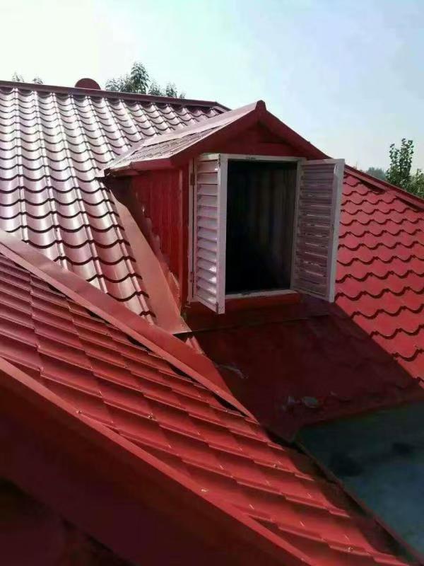 Stone coated metal roof