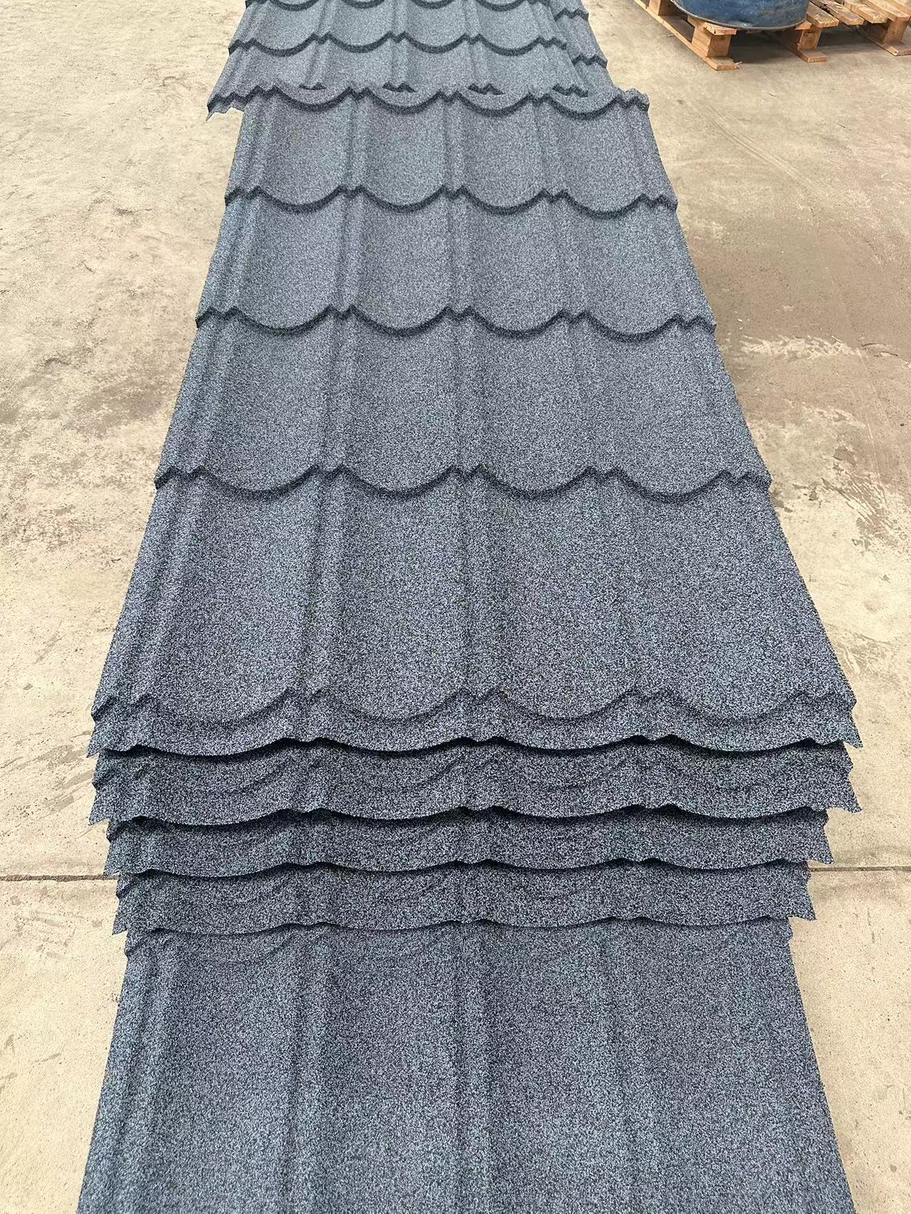 Stone coated metal roof